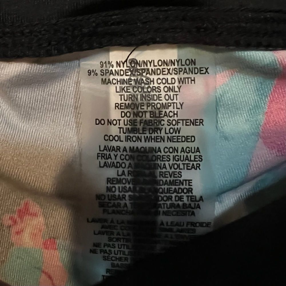 Calvin Klein Performance Black Floral Printed High Waist Bike Shorts XS NWT - Picture 5 of 6